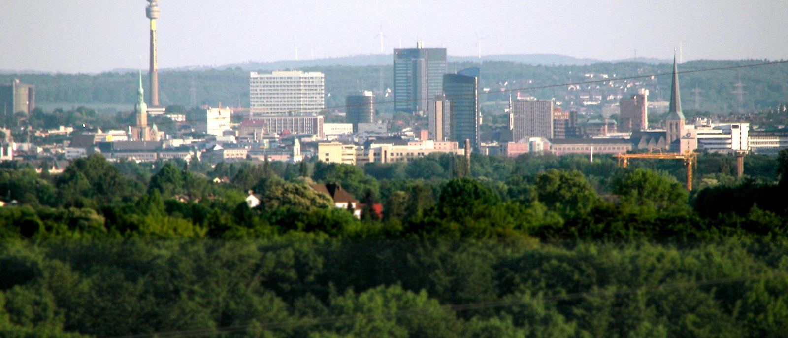 Blick über die Dortmunder Innenstadt mit Florianturm